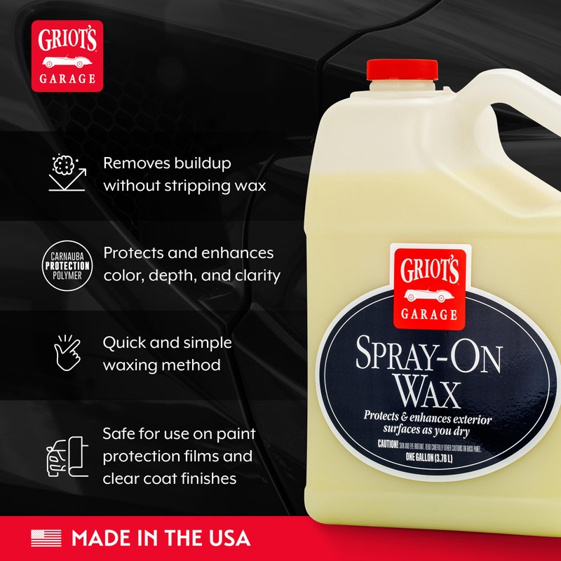Griot’s Garage Spray-On Wax for Car Detailing, Auto Paint Protection