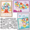 GLOBLELAND Cutting Dies for Fashionable Women for Crafts Scrapbooking Metal