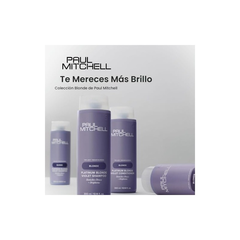 Paul Mitchell Platinum Blonde Acondicionador Violeta, Elimina Tonos Cobrizos y