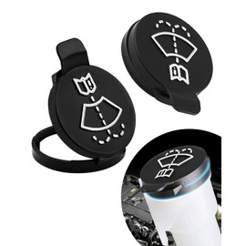 BNREOZA Pack of 2 Wiper Water Reservoirs, Windscreen Washer Caps, Windscreen Washer Reservoir Caps, Fuel Cap for Most Cars