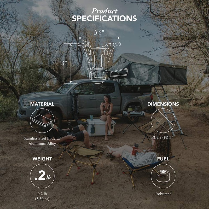 Gas One Backpacking Camping Stove - Pocket Rocket Stove with