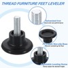 12Pcs Adjustable Levelling Feet, M6 Thread Height Adjustable Feet for