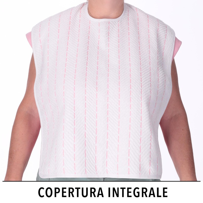 EMMEBi Baumwollfrottee Lätzchen für Erwachsene (Elastische Frau)