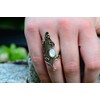WINDALF Alania Women's Long Ring 45 mm Mother of Pearl