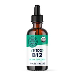 Vimergy Kids Vitamin B12 – Fast Absorbing Liquid Kids Vitamin B12 – No Sugar & Alcohol-Free – Supports Brain Function, Energy Production, Nervous System – No Sugar, Gluten Free, & Paleo (55 ml)