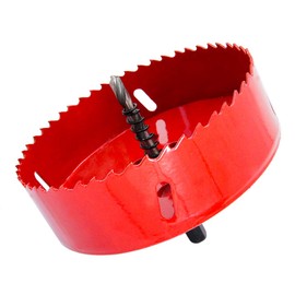 Laiwei Bi-Metal Hole Saw Drill, HSS Hole Cutter with Mandrel for Wood and Metal (125 mm)