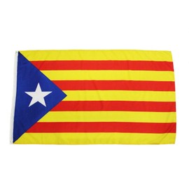 Trade Winds 3x5 Catalonian (Star) Flag Catalonia Catalan Barcelona Spain Spanish La Senyera Fade Resistant Premium