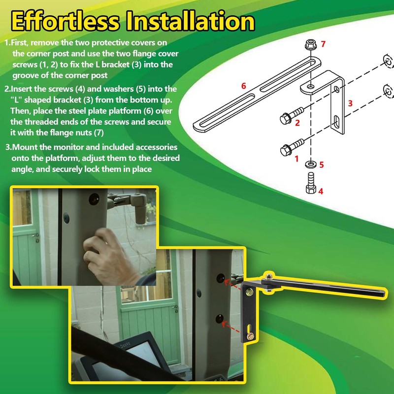 Datrenm BE23519 Monitor Mounting Bracket Kit,Display Mounting Bracket Kit Fits