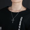 FFWTPY Cross Necklace for Men Women Stainless Steel Cross Pendant