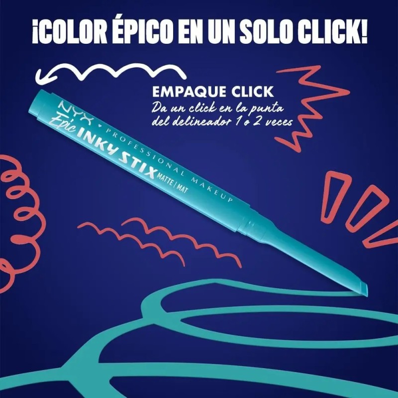 NYX PMU Epic Inky Stix, delineador de ojos, 0.1g