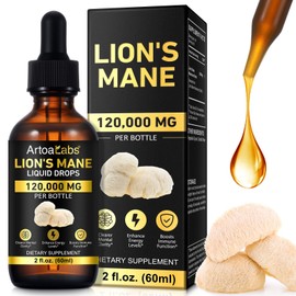 Lions Mane Mushroom Supplement Drops - Organic Lion's Mane Mushroom Liquid Tinct
