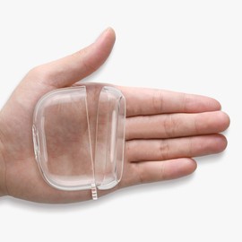 kwmobile Earphones Case Compatible with Jabra Elite 8 Active - Crystal TPU Two-Part Earbuds Case - Transparent