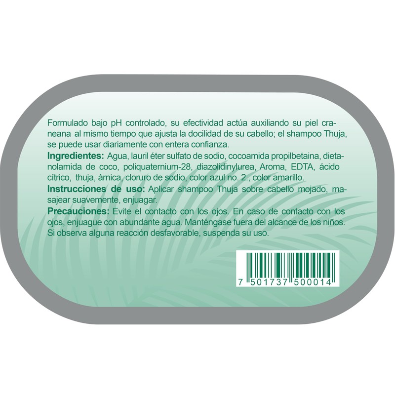 Dr. Monfort Shampoo de Thuja 100% Natural para Cuidado del