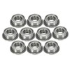 Double Shielded Flange Ball Bearings MF63ZZ, 0.12 x 0.24 x