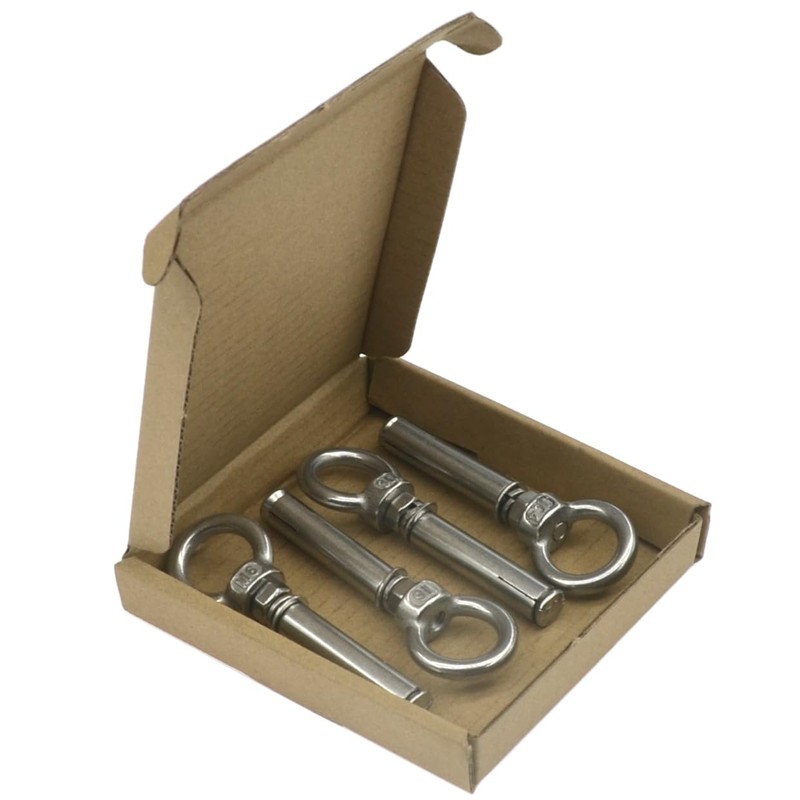 4 PCS M6*60 Stainless Steel Wall Eye Expansion Anchor Bolts