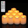 DRomance Flameless Flickering LED Votive Candles with Remote, Battery Operated