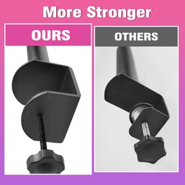 Heavy Duty Studio Monitor Speaker Stands Pair Against The Wall, Stage Speaker Stand Desktop with Safety Pin Clamp Max Height 18.2"