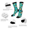 CVFGHJOKC Monkey Love Banana Novelty Socks Casual Crew Mid Calf