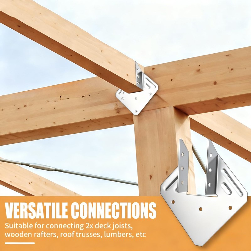 Hurricane Ties for Rafter 24 Pack 16-Gauge Hurricane Straps Brackets
