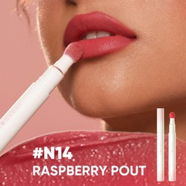 JUDYDOLL Cushion Matte Lip Cream - Smooth & Long-Lasting Velvet Lip Stain, Non-fading, Transfer-proof, with Non-Drying Formula for Lip Caring, Lip Lines Blurred, Soft Lightweight Finish, Red Lip Mud