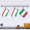 Italy Flag Print Heat Resistant BBQ Gloves Oven Mitts and