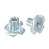 sourcing map M4 4 Pronged Tee Nut T-Nut for Table