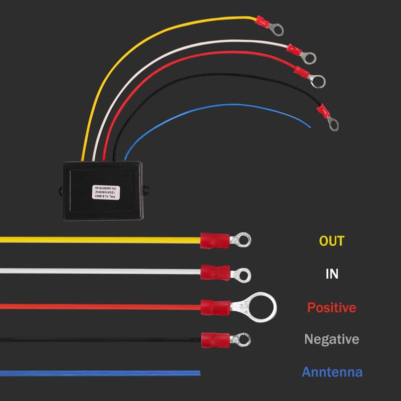 Wireless Winch Remote Control Kit,12V 250A Winch Solenoid Relay Contactor