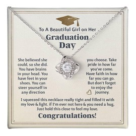 FG Family Gift Mall Graduation Gifts for Her, Graduation 2024, Best Gifts for High-School Seniors, Graduation Gifts for Daugthers, High-School Graduation Gifts, College Graduation Gifts for Women, Daughter Necklace, Graduation Jewelry Necklace (Standard 