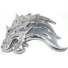 Wolf 3D Metal Car Emblem / Sticker, Left / Right