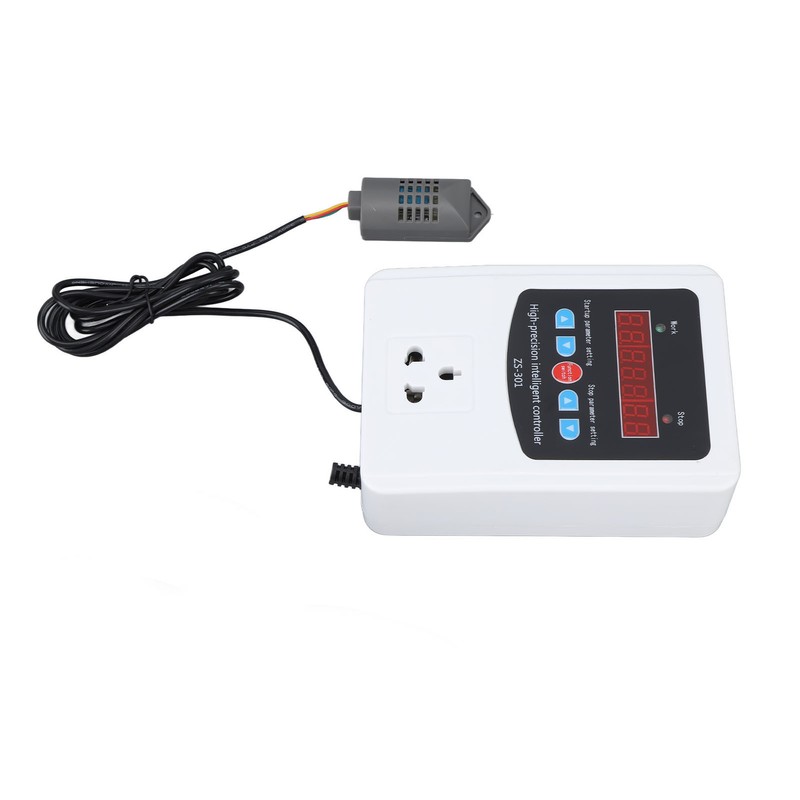 1500W Digital Humidity Controller LCD Display Humidistat Plastic Timing Air