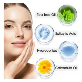 Parches Adesivos Antiacne Hydrocolloid Cuidado Facial Eficaz