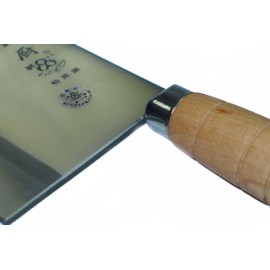 Live Well Chinese Traditional Chef Meat Cleaver Knife with Wooden Handle