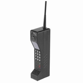 Retro Brick Cell Phone Ornament Vintage Cellular Phone Model Simulation Photographic Props Stylized Ornaments Black