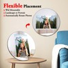 Frameo Round Digital Picture Frame – WiFi Mirror Touchscreen Display,