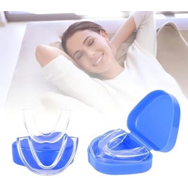 Bandejas dentales protectoras de silicona para brackets, multifuncionales, con clip y cómodas fundas transparentes.