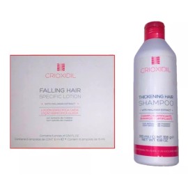 Crioxidil Shampoo Anticaída 300ml + Ampolletas Con Extracto De Malabar
