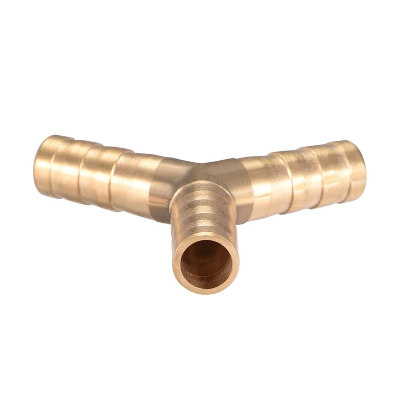uxcell 8mm or 5/16" ID Brass Barb Splicer Fitting,Y-Shaped 3