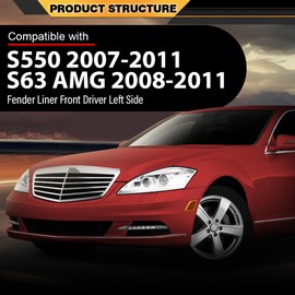 Fender Liner Front Left Inner Compatible with Benz S550 2007-2011,S63 AMG 2008-2011 2216900730, MB1248143