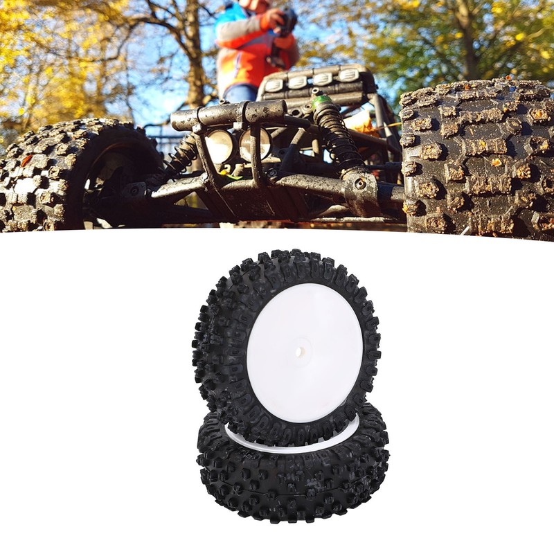 2pcs RC Car Front Tyre 12mm Hex Wheel RC Car