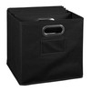 Set of 6 Cubo Foldable Fabric Bins- Blue