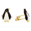 Cuff-Daddy Penguin Cufflinks Gold-Tone with Presentation Box
