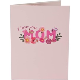 Yadiana Mother's Day Pop Up Card, 3D Greeting Card for Mother's Day, Thinking of You, Thank You, Anniversary, Engagement, Just Because for Woman Wife Mother Mom All Occasion