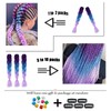 DNWFZ Pack of 6 Ombre Braiding Hair Synthetic Hair for