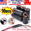 Unbranded 10 Rolls of Black Electrical Tape 10PCS*6M PVC Insulation
