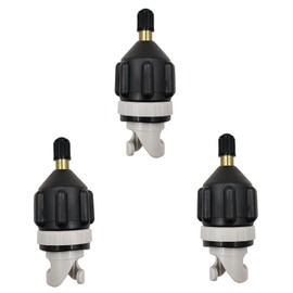 57lilina 3pcs Sup Paddle Board Inflator Air Pump Adapter Adaptor Attachments for Inflatables Kayaks Boats Stand Up Paddleboard Valve Connector Accessories Black