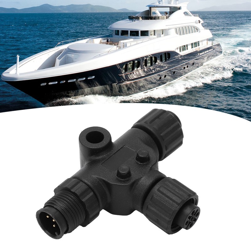 for NMEA 2000 T Connector 3 Port 5Pin M12 Thread