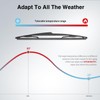 OTUAYAUTO Rear Windshield Wiper Arm Blade Assembly - Replacement for