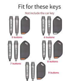 ontto Luminous Key Case Car Key Case Suitable for Kia EV3 EV5 EV6 EV9 K3 K5 K8 Picanto Carnival Telluride 2024 2025 Metal Protective Key Case Key Case Key Ring Car Accessories