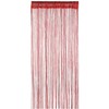 WedDecor Red String Curtains Glitter Fringe Panel Fly Screen Room