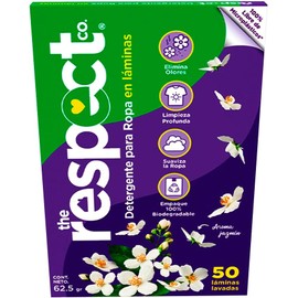 The Respect Co. Detergente para Ropa en Láminas - 50 lavadas